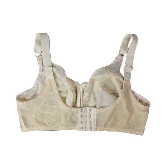 Bali Wide Strap Underwire Bra Beige 34DDD Unpad Adj Full Cover #0180 ILGWU VTG - Picture 5 of 9